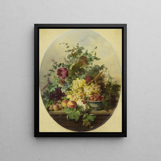 Louis Martinet - Stilleven met vruchten en bloemen.webp