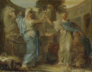 Allégorie de la Suède, de la Finlande et de Mars, le dieu de la guerre - Louis Masreliez — artwork view