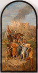 Saint Louis buries the lepers at Damietta - Louis Matout — artwork view
