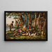 Camping with the good - Louis Maurer — framed artwork on a wall