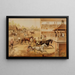 Ready for the trot, bring your horses - Louis Maurer — framed artwork on a wall
