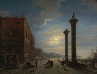 Venice by moonlight - Louis Mecklenburg — artwork view