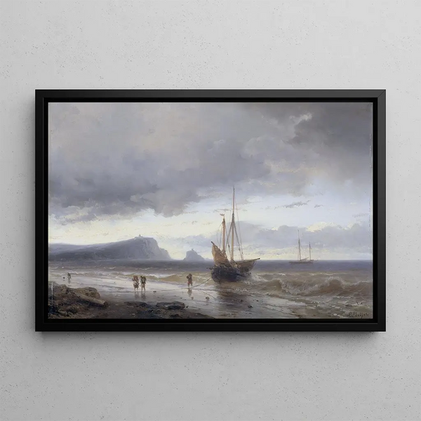 Along the Coast - Louis Meijer — framed artwork on a wall