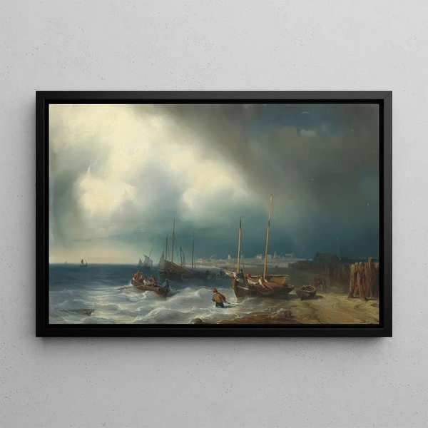 Coastal View - Louis Meijer — framed artwork on a wall