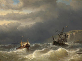 Storm in the Strait of Dover - Louis Meijer — artwork view