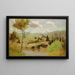 Pont Adirondacks for the Fishing - Louis Michel Eilshemius — framed artwork on a wall