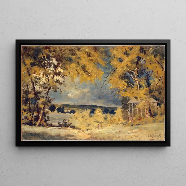Landscape Painting Binghamton New York - Louis Michel Eilshemius — framed artwork on a wall