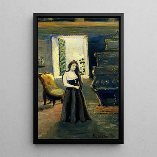 Madge le matin - Louis Michel Eilshemius — framed artwork on a wall