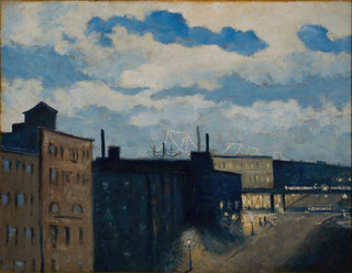 Rue de New York at dusk - Louis Michel Eilshemius — artwork view