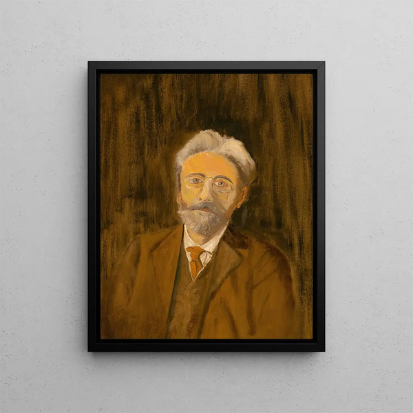 Self-portrait painting - Louis Michel Eilshemius — framed artwork on a wall