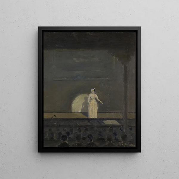 The Concert Singer - Louis Michel Eilshemius — framed artwork on a wall