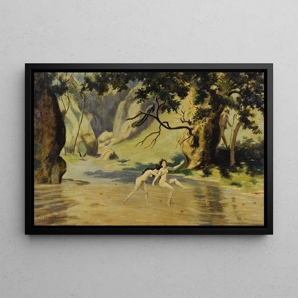 L'intrus - Louis Michel Eilshemius — framed artwork on a wall