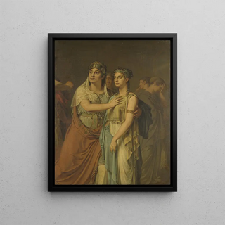 Louis Moritz - De actrices Joanna Cornelia ZiesenisWattier 17621827 en Geertruida Jacoba GrevelinkHilverdink 17861827 in Iphigenia 1674 van Jean Racine 163999.webp
