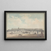 Le Château de Versailles vu des jardins - Louis Nicolas de Lespinasse — framed artwork on a wall
