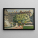 Le square de la Trinité, le bassin - Louis Paviot — framed artwork on a wall