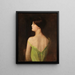 Portrait of a Woman - Louis Picard — framed artwork on a wall