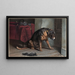 A Suspended Friend - Louis Prang — framed artwork on a wall