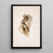 À la lumière des bougies - Louis Prang — framed artwork on a wall