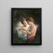 Cupid and Psyche - Louis Prang — framed artwork on a wall