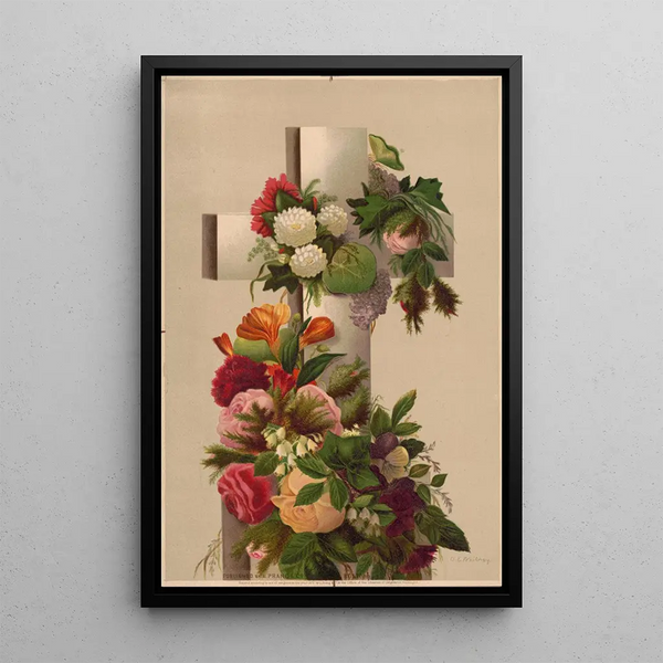 Easter Morning No. 2 - Louis Prang — framed artwork on a wall