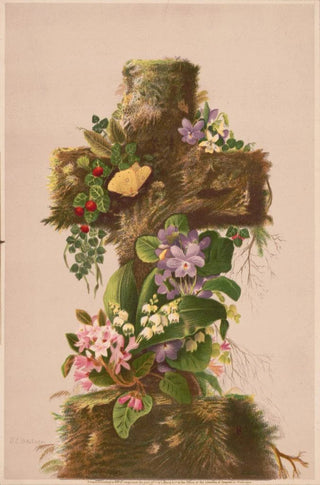 Easter Morning No. 4 - Louis Prang — framed artwork on a wall