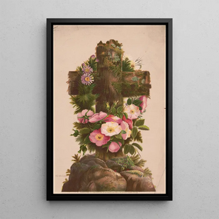 Easter Morning Painting No. 5 - Louis Prang — framed artwork on a wall