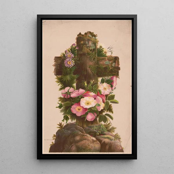 Easter Morning Painting No. 5 - Louis Prang — framed artwork on a wall