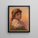 Idoles de notre maison n° 2 Dreaming Daisy - Louis Prang — framed artwork on a wall