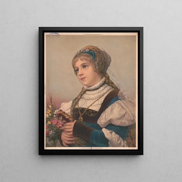 Marguerite - Louis Prang — framed artwork on a wall