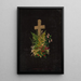 N° 38 Cross of Prang in carpets - Louis Prang — framed artwork on a wall