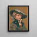 Chef de femme patricienne - Louis Prang — framed artwork on a wall