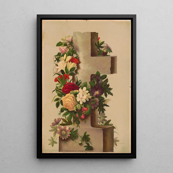 Croix de Pâques de Prang de Louis Prang - Louis Prang — framed artwork on a wall