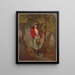 Les fleurs dans ses cheveux - Louis Prang — framed artwork on a wall