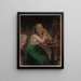The prayer of young girls - Louis Prang — framed artwork on a wall
