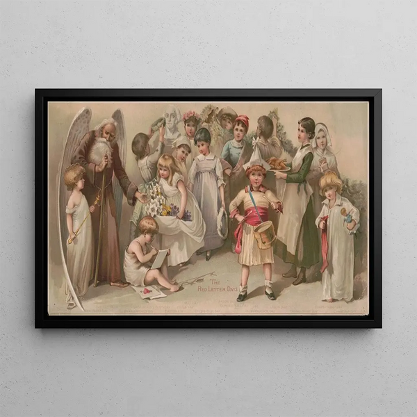 Les jours de fête - Louis Prang — framed artwork on a wall
