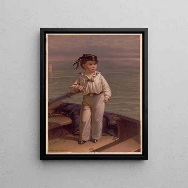 The Young Commodore - Louis Prang — framed artwork on a wall