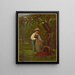Under the Apple Tree - Louis Prang — framed artwork on a wall