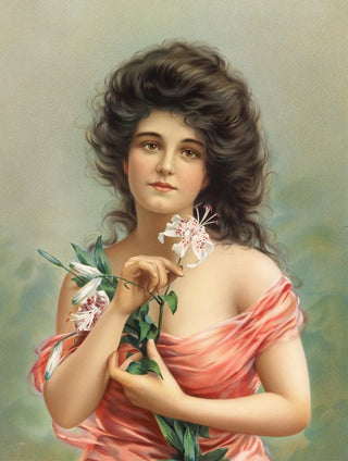 Louis Prang - Woman with Lily.webp