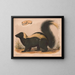 Moufette commune - Louis Prang Co — framed artwork on a wall