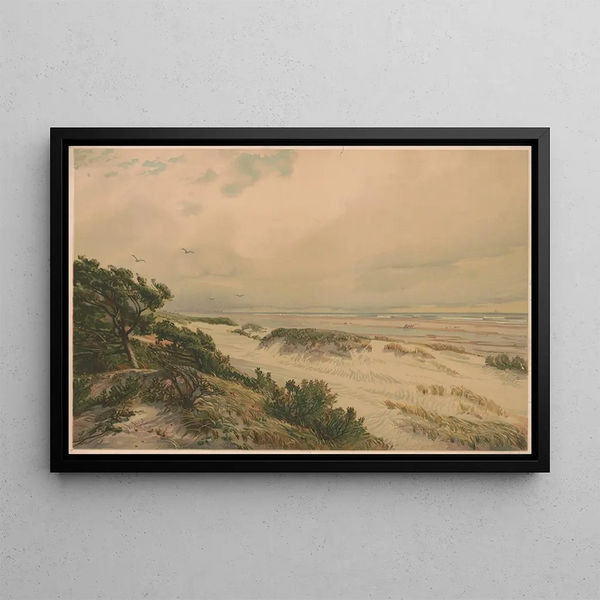 Hills of Sand from New Jersey - Louis Prang Co — framed artwork on a wall