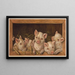 Les cochons primés - Louis Prang Co — framed artwork on a wall
