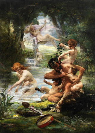 Un Satyre aux abois - Louis Priou — artwork view
