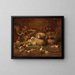 Interior Stabling Painting - Louis Reinhardt — framed artwork on a wall