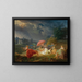 The Fire at the Gunpowder - Louis Rolland Trinquesse — framed artwork on a wall