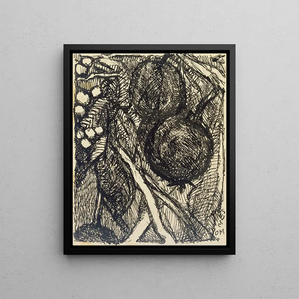 Frites - Louis Soutter — framed artwork on a wall