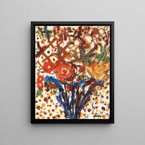 The bouquet of yesteryear - Louis Soutter — framed artwork on a wall