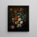 Flower painting in a vase Chantilly - Louis Tessier — framed artwork on a wall