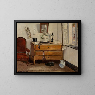 Silver Wedding Painting - Louis Thévenet — framed artwork on a wall