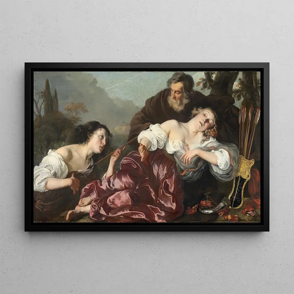 Silvio with the wounded Dorinda - Louis Valtat — framed artwork on a wall