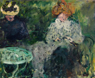 At the café by Mme Victor and Mme Suzanne Valtat - Louis Valtat — artwork view